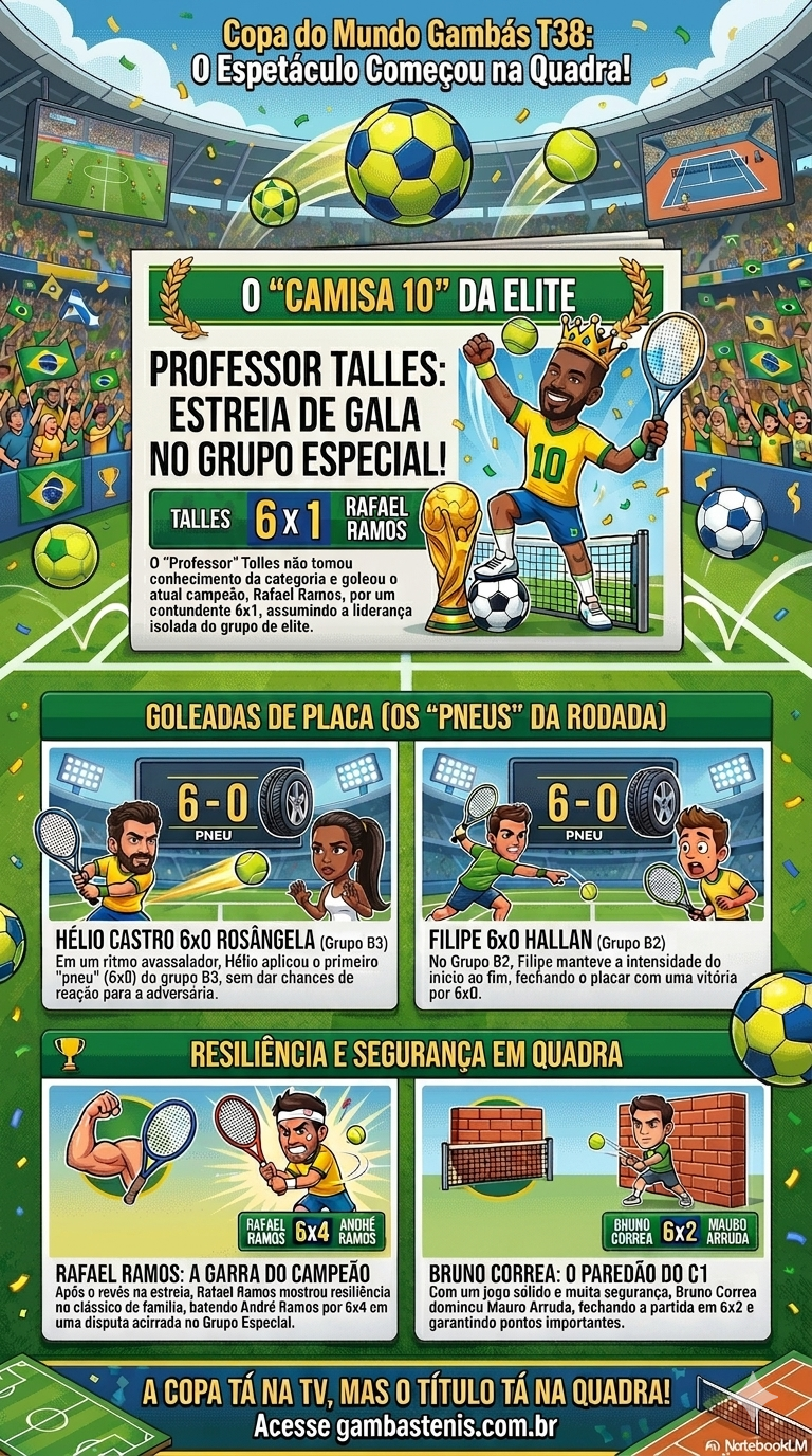 Copa do Mundo Gambás T38: O espetáculo começou nas quadras