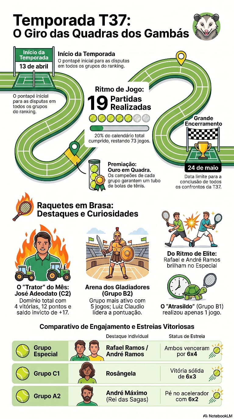 Temporada T37: O giro das Quadras dos Gambás