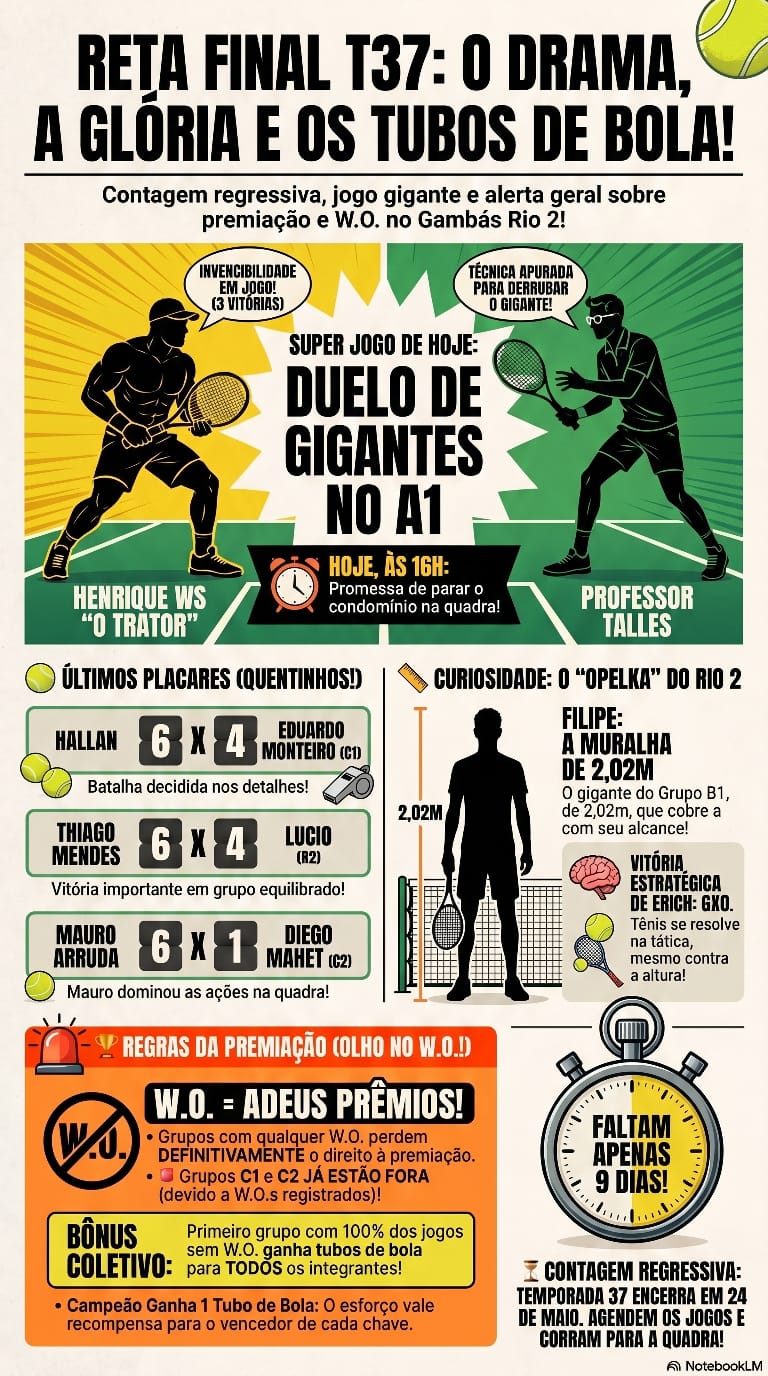 A reta final T37: O drama, a glória e os tubos de bola
