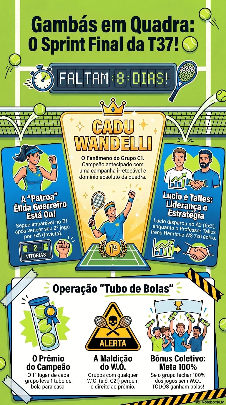 Gambás em quadra: O sprint final da T37