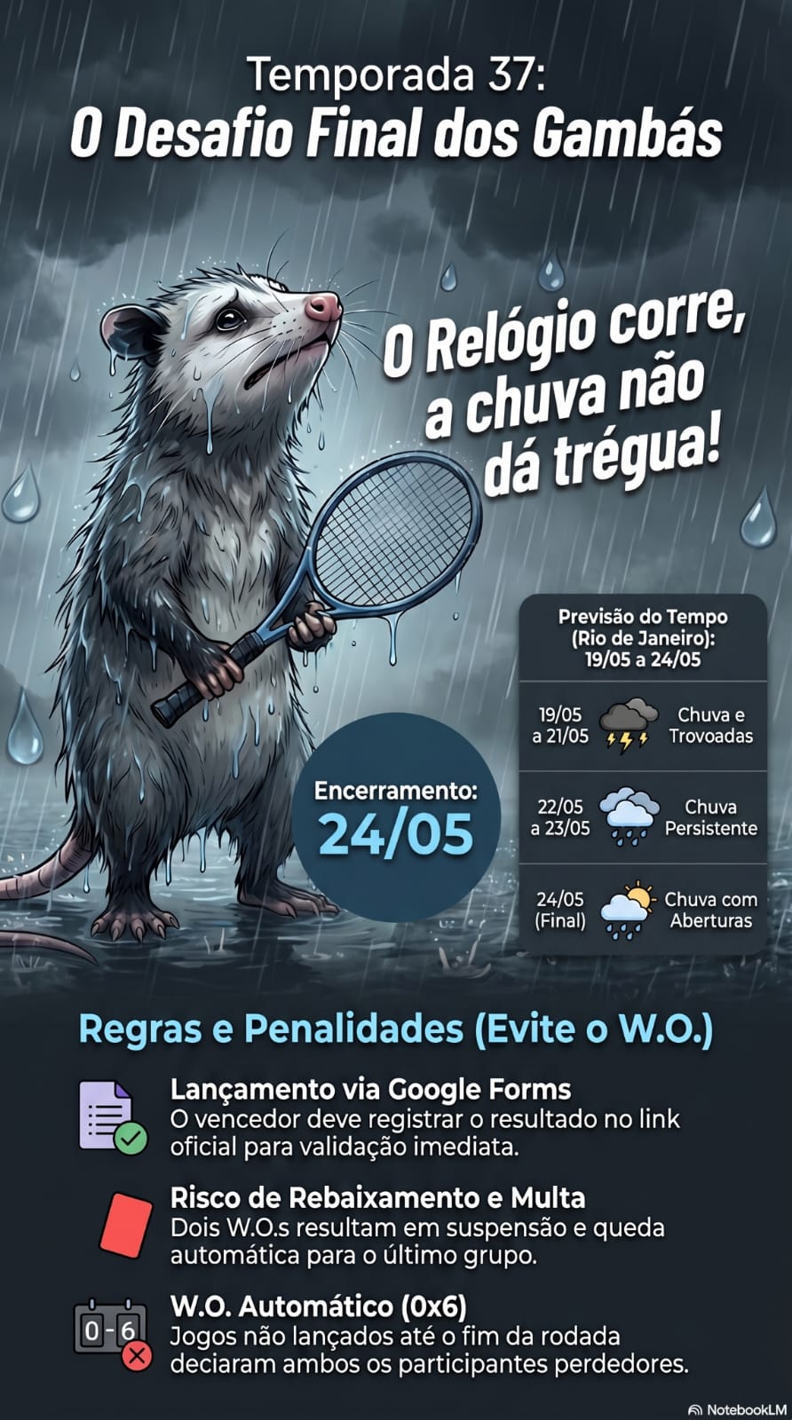 Temporada T37: O desafio final dos Gambás