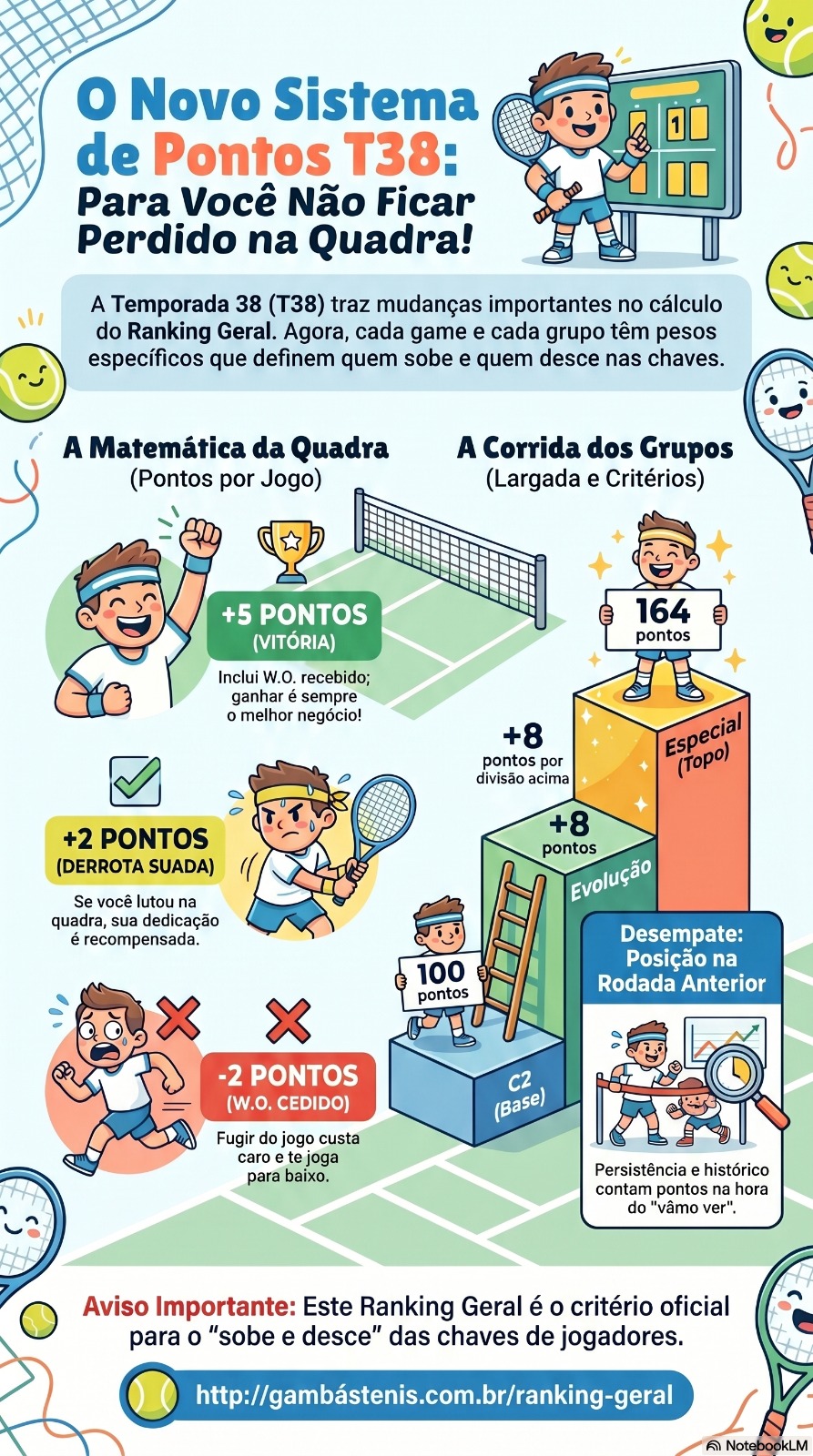 O novo sistema de pontos da T38