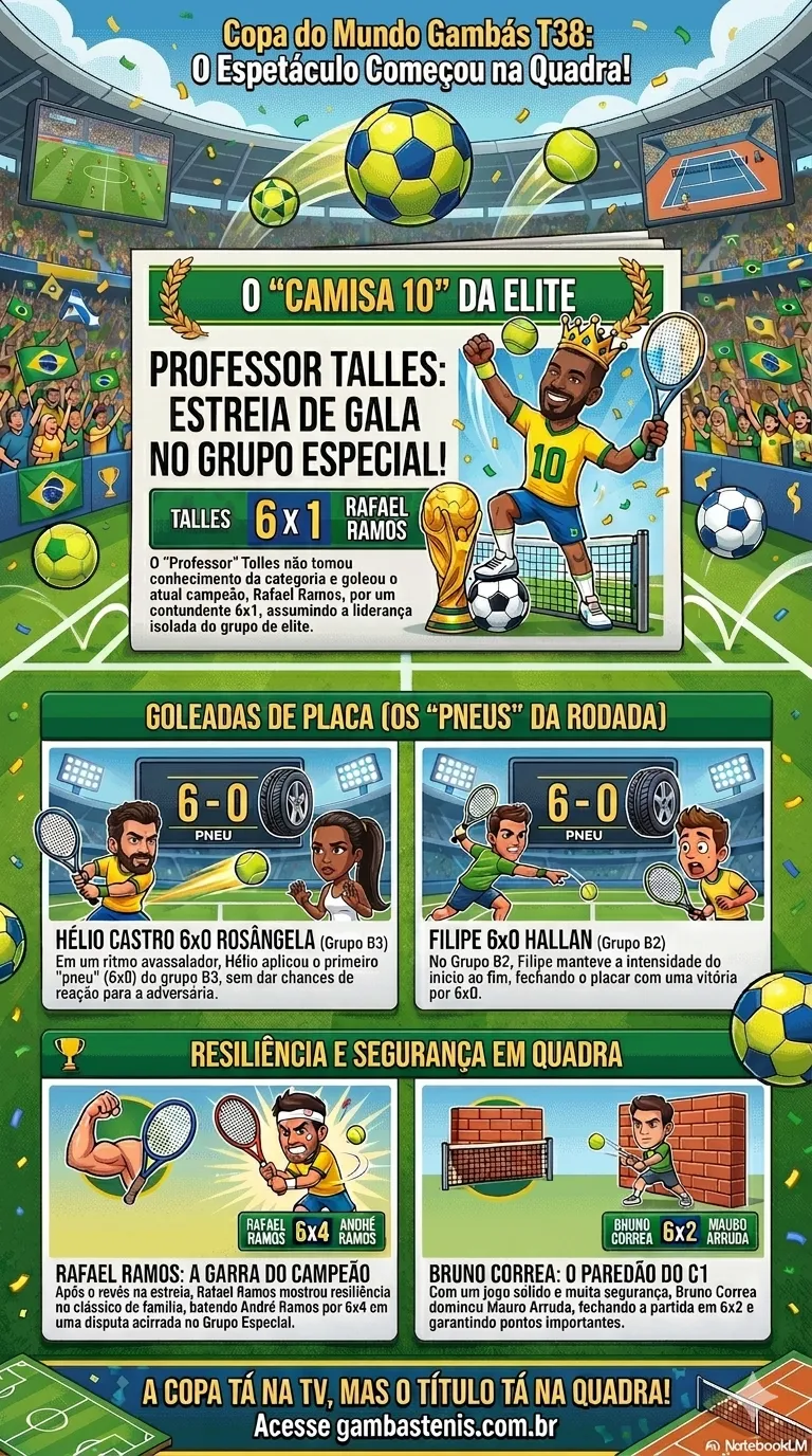 Copa do Mundo Gambás T38: O espetáculo começou nas quadras