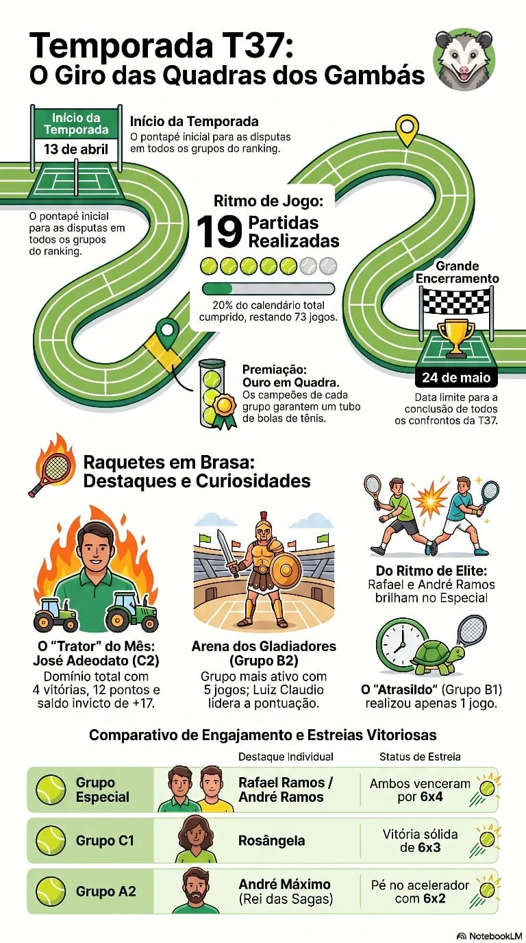 Temporada T37: O giro das Quadras dos Gambás