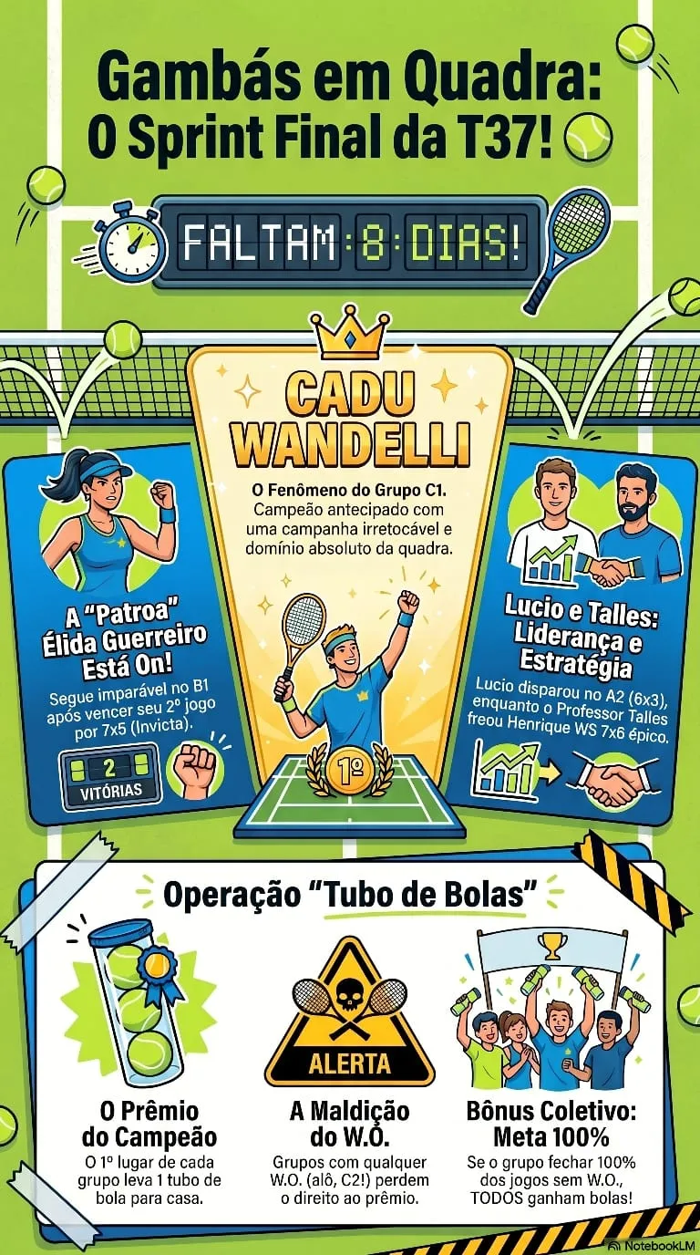 Gambás em quadra: O sprint final da T37