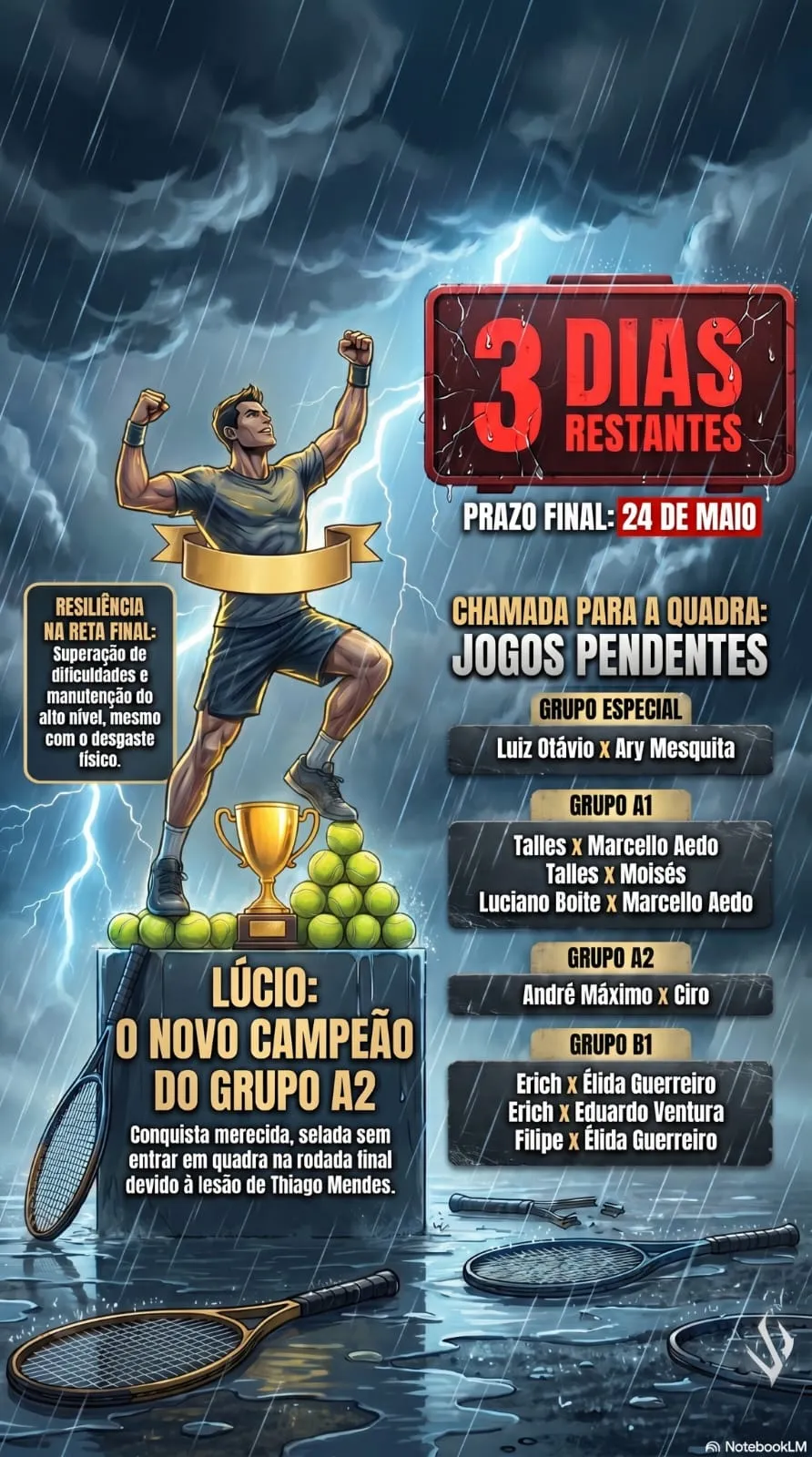 3 Dias restantes: Prazo final 24 de maio