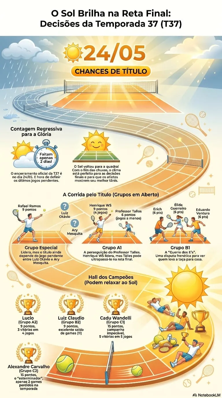 O sol brilha na reta final: Decisões da temporada 37 (T37)