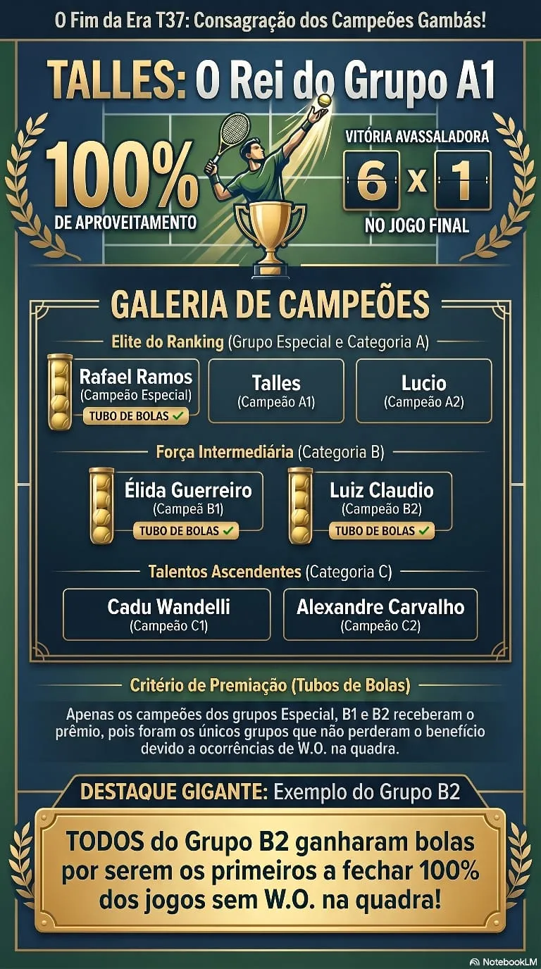 O fim da era T37: Consagração dos campeões Gambás