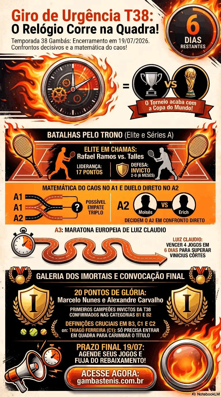 Giro de urgência T38: O relógio corre na quadra!